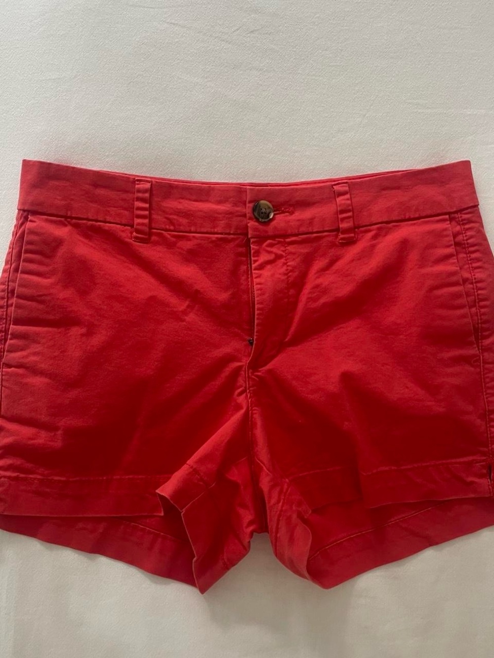 Old Navy Red Cotton Chino Shorts